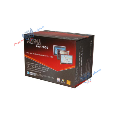 Автомобильный GPS навигатор + радар-детектор Arena Pro-7000 уценка